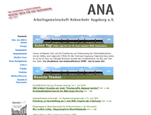 Tablet Screenshot of ana-ev.de